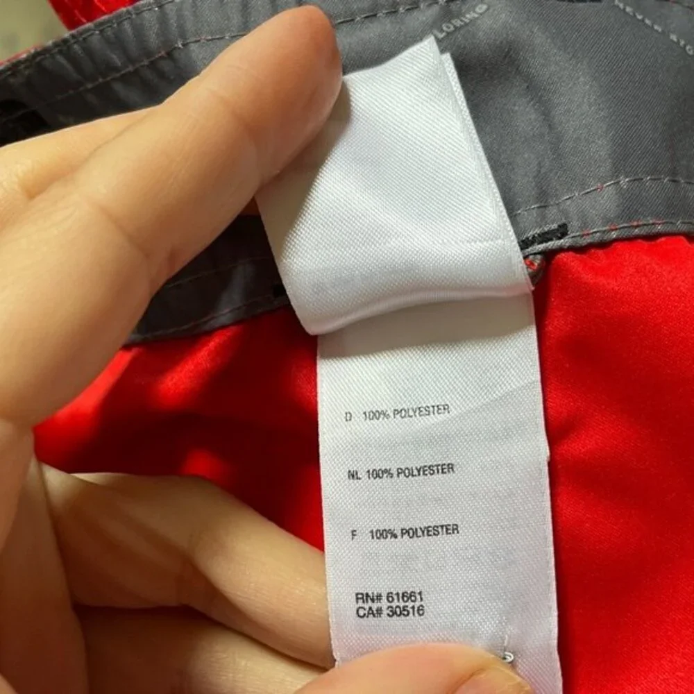 The North Face Silicone Printed Swim Shorts in Red 32 NWOT